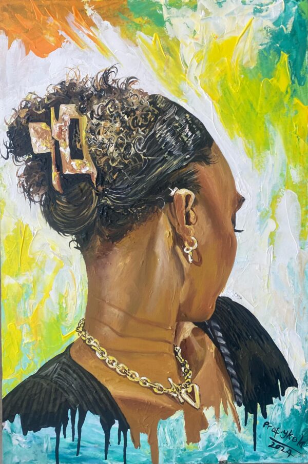 "Swahili Girl With Intricate